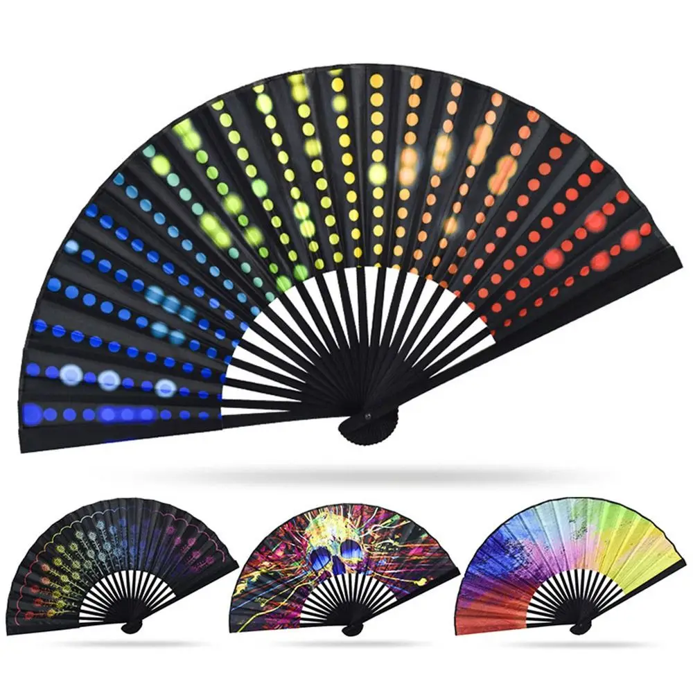 New Rainbow Print Home Decoration Handheld Fan Large Folding Hand Fan Dance Fan Fold Dot Multicoloured
New Rainbow Print Home Decoration Handheld Fan Large Folding Hand Fan Dance Fan Fold Dot Multicoloured