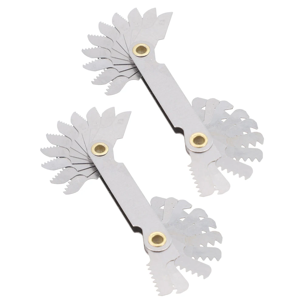 2pcs 60 Degree Thread Plug Gauge Metric Gear Tooth Screw Pitch Gauges Carbon Steel Measuring Tool Tap Thread Measurement
2pcs 60 Degree Thread Plug Gauge Metric Gear Tooth Screw Pitch Gauges Carbon Steel Measuring Tool Tap Thread Measurement