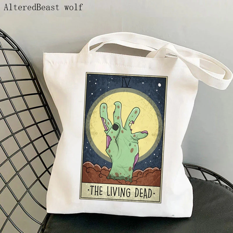 Women Shopper bag magic Collection The Living Dead Tarot card witchy Bag Canvas Shopper Bag girl handbag Shoulder Lady Bag
Women Shopper bag magic Collection The Living Dead Tarot card witchy Bag Canvas Shopper Bag girl handbag Shoulder Lady Bag