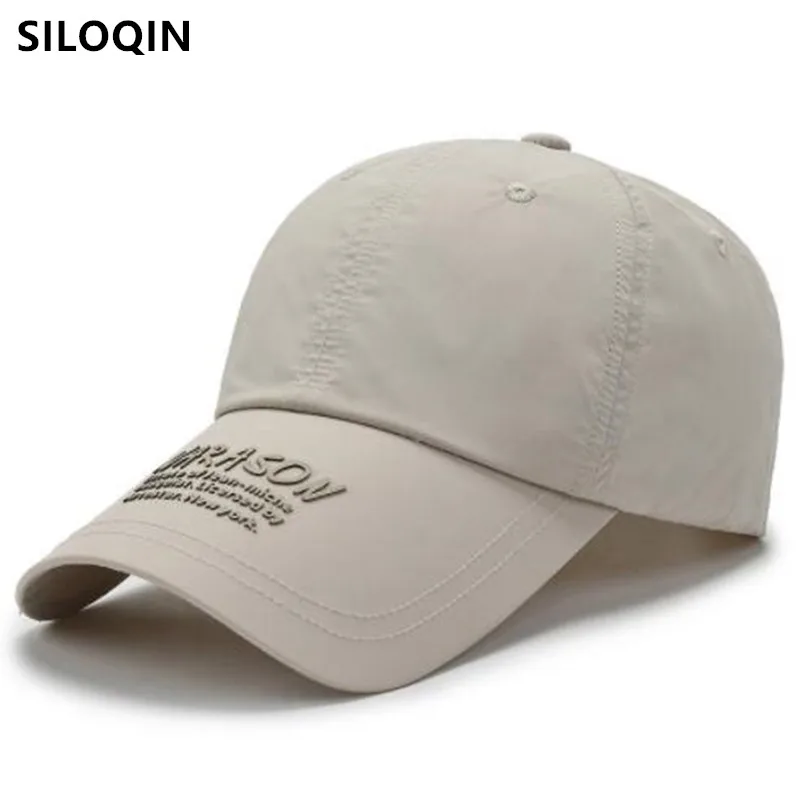 

SILOQIN New Summer Men Women Sun Protection Breathable Baseball Caps Snapback Cap Adjustable Size Couples Sports Cap Fishing Hat