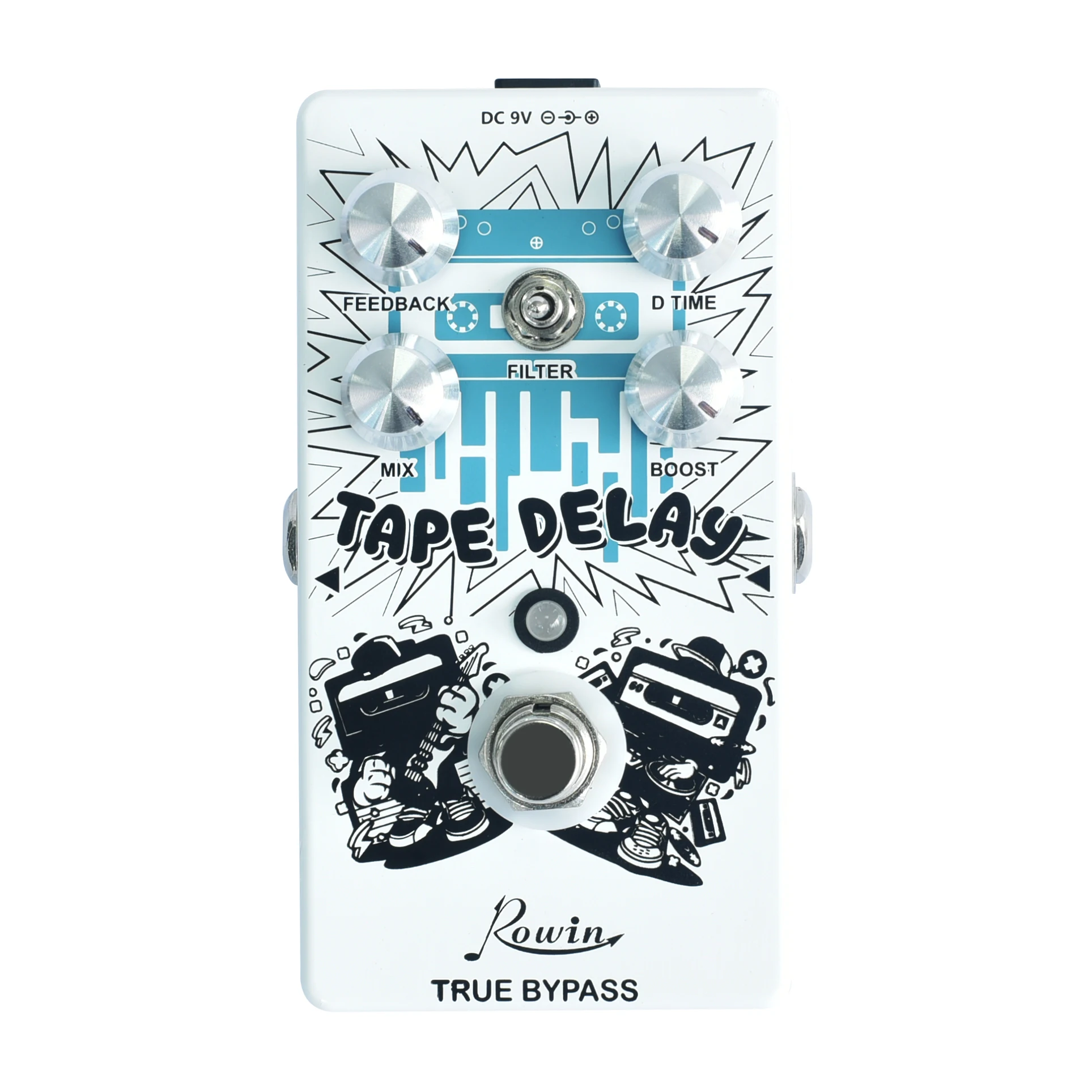 Rowin Tape Delay Digital Pedal Guitar Effect Pedal For Electric Guitars with the Filter Modulation Shift True Bypass
Rowin Tape Delay Digital Pedal Guitar Effect Pedal For Electric Guitars with the Filter Modulation Shift True Bypass