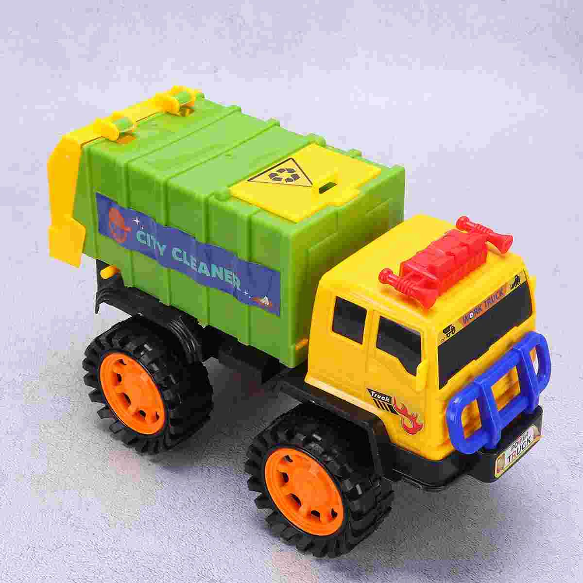 

Garbage Sanitation Truck Friction Powered Dump Garbage Truck Kids Trash Truck Game for Toddlers Kids