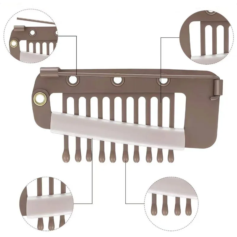 10pcs/20pcs Clips With Safety Pin10-Teeth Strong Grip Hair Clip Duppatta Hack Hijab Tikka Setting Grip Clips 22 S54dceec5be4e4d4599dbea0687cdf6fdJ