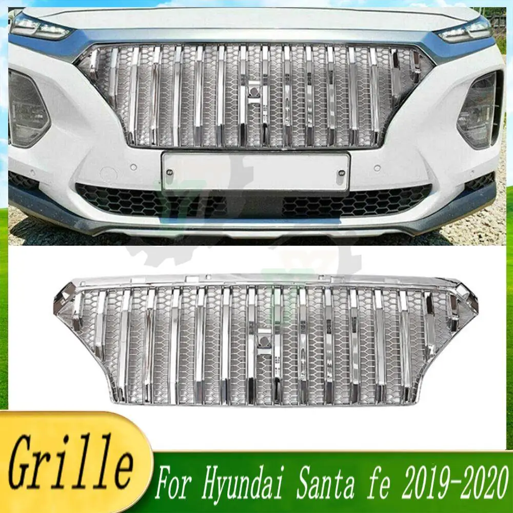 19 20 Car Front Bumper Grille Centre Panel Styling Upper Racing Grill For Hyundai new Santa fe 2019-2020 Car Accessory
19 20 Car Front Bumper Grille Centre Panel Styling Upper Racing Grill For Hyundai new Santa fe 2019-2020 Car Accessory