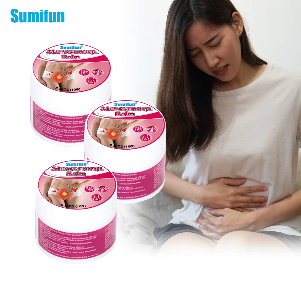 

1/2/3Pcs Sumifun Dysmenorrhea Treatment Cream Women Menstrual Care Ointment Belly Warm Palace Algomenorrhea Pain Relief Plaster