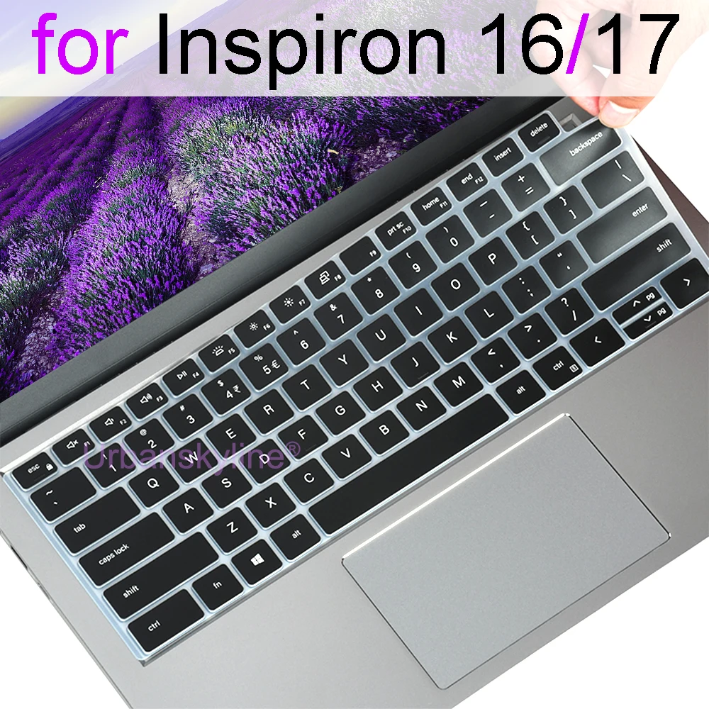 

Keyboard Cover for Dell Inspiron 16 Plus 17 5620 5625 7610 7620 2 in 1 7706 7773 7779 7786 7791 Silicone Protector Skin Case New