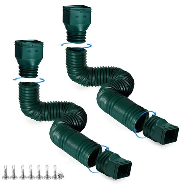 2Pack Flexible Drain Downspout Extender Drain Extender Extendable From 20 To 57 Inches
2Pack Flexible Drain Downspout Extender Drain Extender Extendable From 20 To 57 Inches