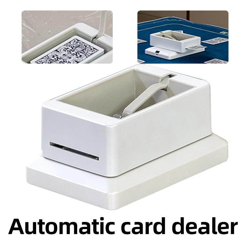 

Newly 1-8 Person Smart Card Dealer 360° Rotating Universal Automatic Playing Card Dealing Tool For Home Casino Bluetooth Connect