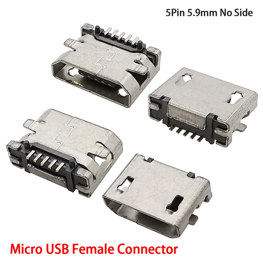Micro USB Female Socket Adapter 5 Pin SMD SMT Micro USB Jack Charging Socke Soldering Connector DIY Projects Repair Replacement 
Micro USB Female Socket Adapter 5 Pin SMD SMT Micro USB Jack Charging Socke Soldering Connector DIY Projects Repair Replacement