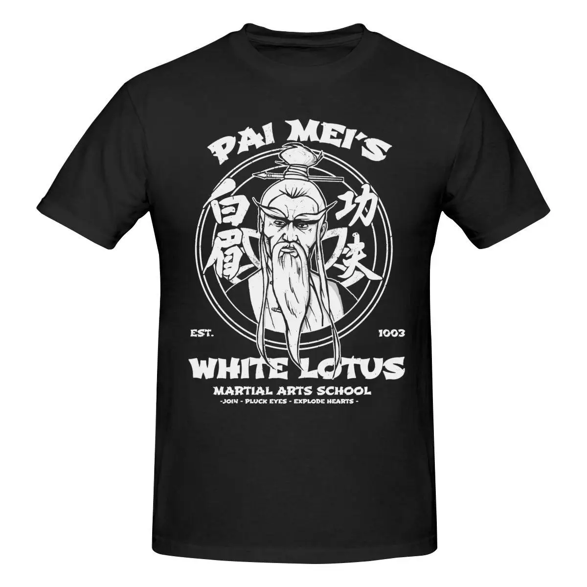 Pai Mei White Lotus Kill Bill T Shirt O-neck Cotton Short Sleeve Custom Shirt Men
Pai Mei White Lotus Kill Bill T Shirt O-neck Cotton Short Sleeve Custom Shirt Men