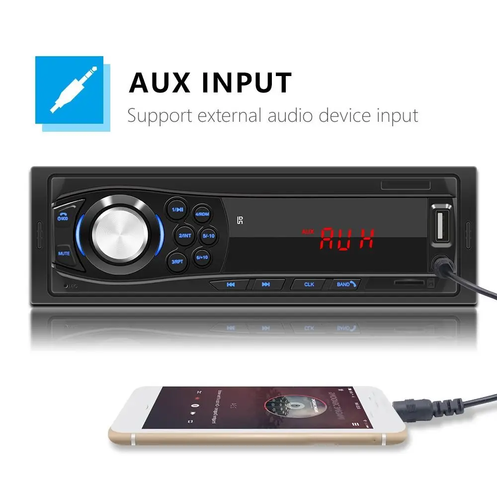USB 2.0 Bluetooth Black ISO Port Autoradio Car Radio MP3 Player Tape Recorder For Car Accessory
USB 2.0 Bluetooth Black ISO Port Autoradio Car Radio MP3 Player Tape Recorder For Car Accessory