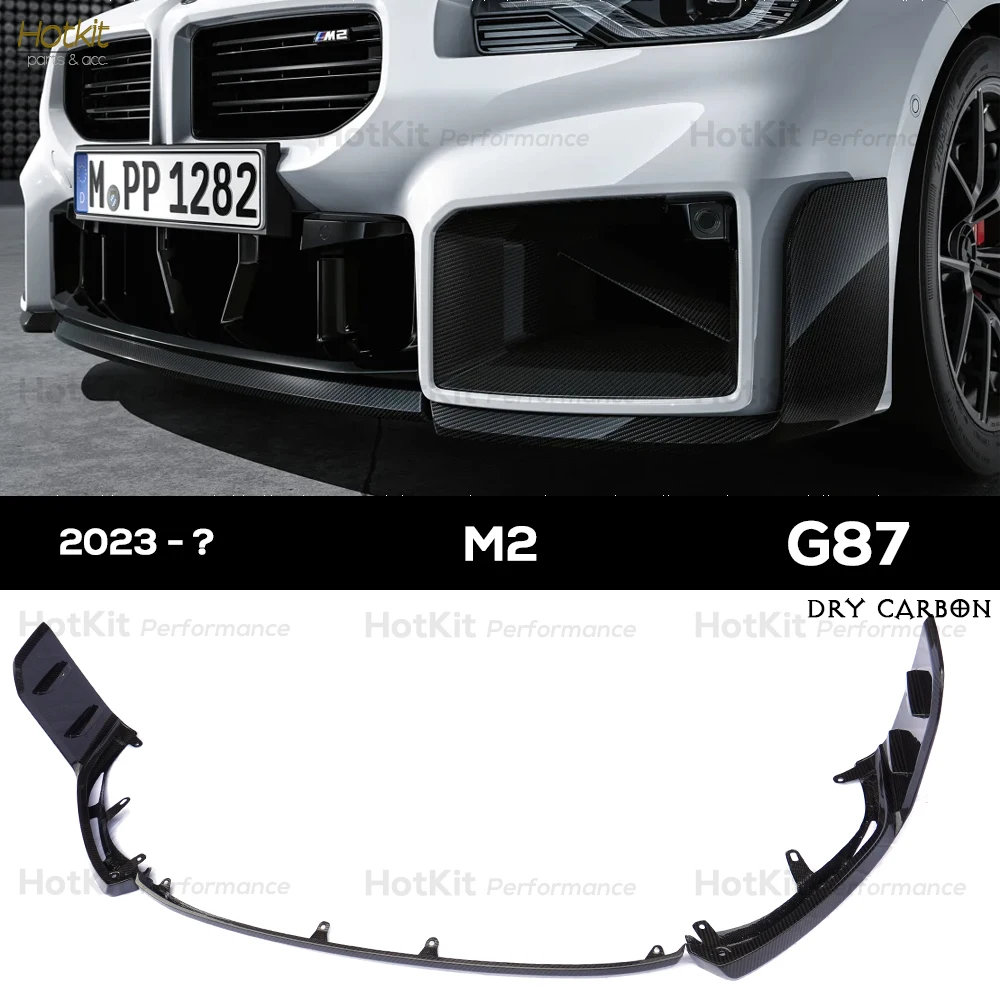 

Автоклав G87 Prepreg M.Performance из сухого углеродного волокна 3*3, с глянцевым покрытием, готовый передний бампер для BMW M2 2023 -  Двухдверный купе