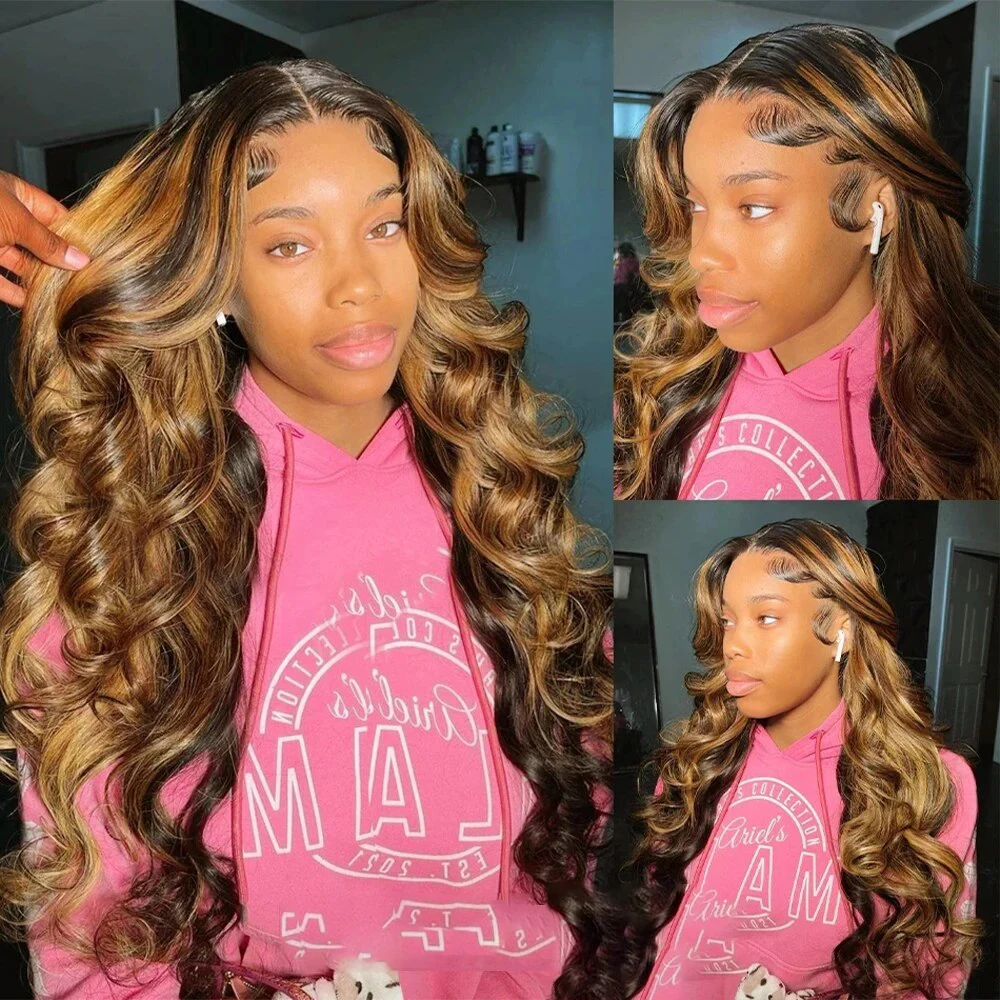 4/27 Highlight Body Wave Wig13x6 Lace Frontal Human Hair Wigs Ombre Color Lace Wigs Pre Plucked Brazilian Hair For Black Women
4/27 Highlight Body Wave Wig13x6 Lace Frontal Human Hair Wigs Ombre Color Lace Wigs Pre Plucked Brazilian Hair For Black Women