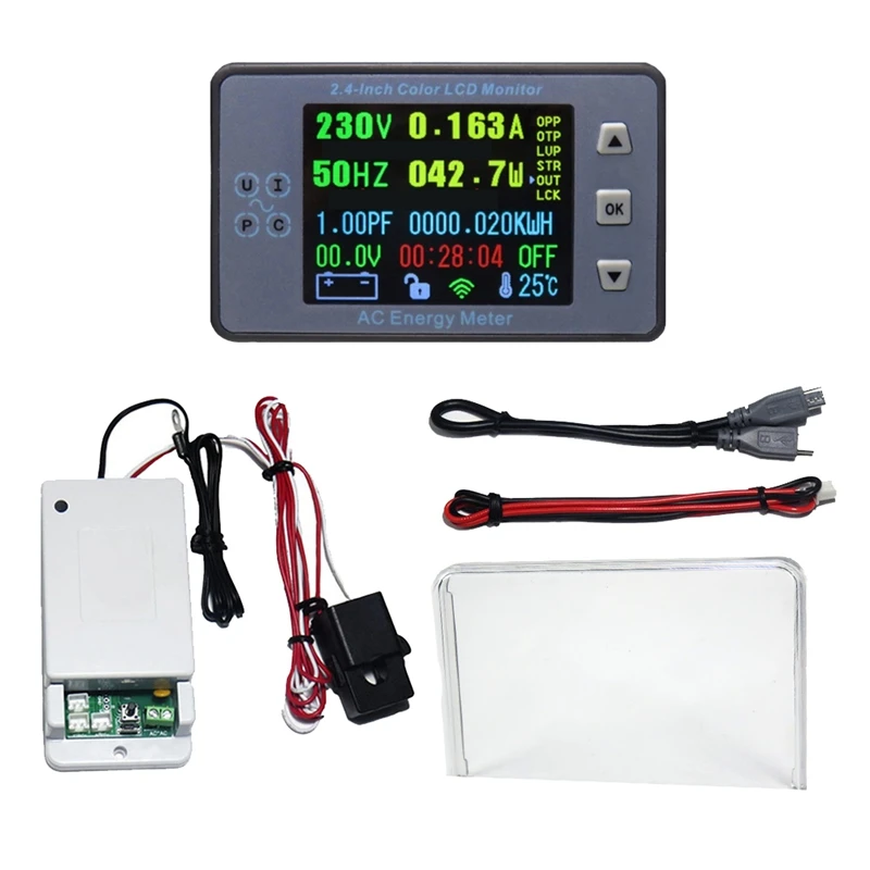 2.4 Inch Wireless Voltage Meter+Measuring Box+Case AC100A Car Battery Charging Coulometer Capacity Power Monitor Replacement
2.4 Inch Wireless Voltage Meter+Measuring Box+Case AC100A Car Battery Charging Coulometer Capacity Power Monitor Replacement
