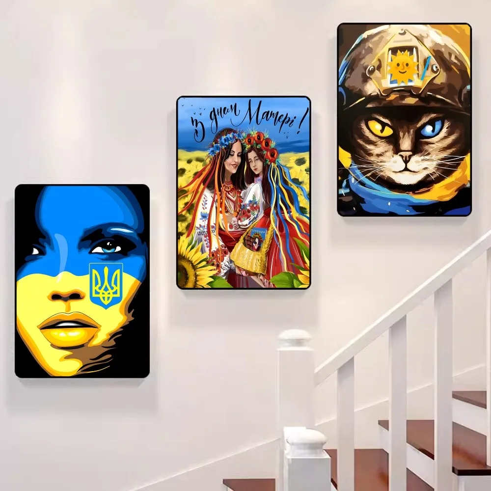 U-Ukraine Flag Girl Poster Self-adhesive Art Poster Retro Kraft Paper Sticker DIY Room Bar Cafe Vintage Decorative
U-Ukraine Flag Girl Poster Self-adhesive Art Poster Retro Kraft Paper Sticker DIY Room Bar Cafe Vintage Decorative