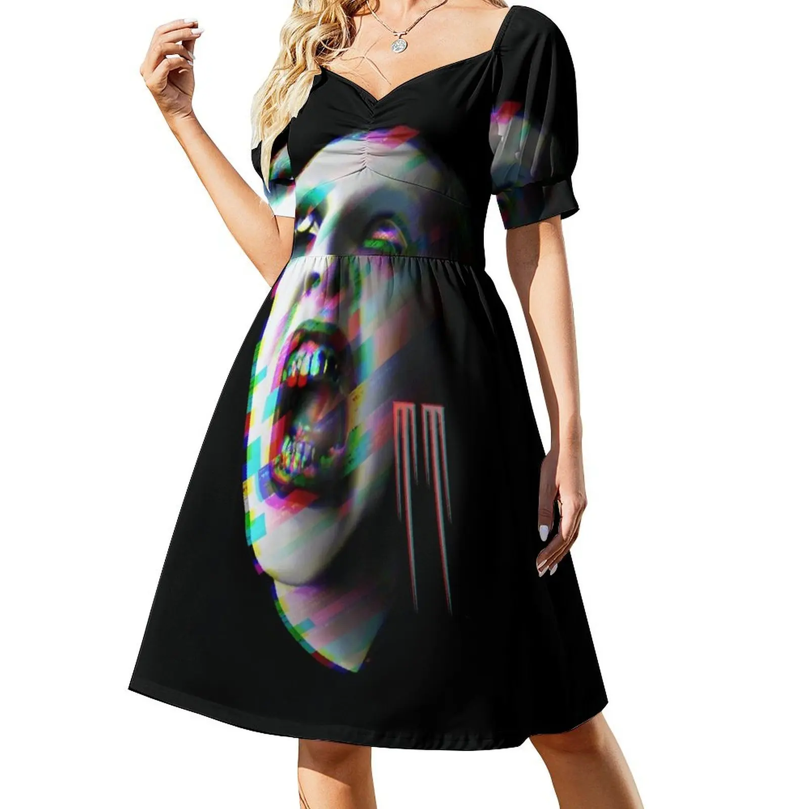 

MM Glitch fan art portrait Sleeveless Dress dresses for womens Dresses for wedding party Dress for girls