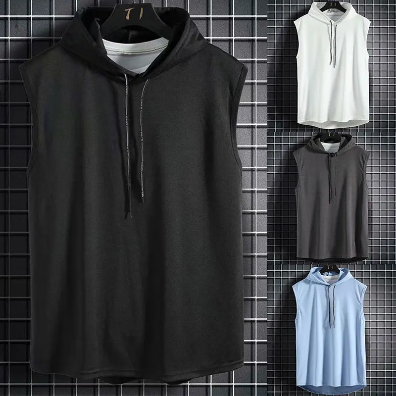 Plus Size Summer Men Clothing Tank Tops Sweatshirt Sleeveless Tops Hoodie Vest Workout Fitness Mens T Shirt Workout Hip Hop Vest
Plus Size Summer Men Clothing Tank Tops Sweatshirt Sleeveless Tops Hoodie Vest Workout Fitness Mens T Shirt Workout Hip Hop Vest