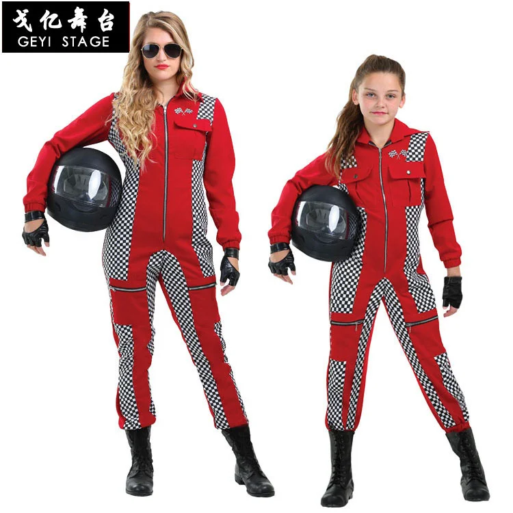 Girls Women Car Go Kart Racing Suit + Gloves Halloween Cosplay Costume Rally Off-Road Clothing Red Cool Motorcycle Suits
Girls Women Car Go Kart Racing Suit + Gloves Halloween Cosplay Costume Rally Off-Road Clothing Red Cool Motorcycle Suits