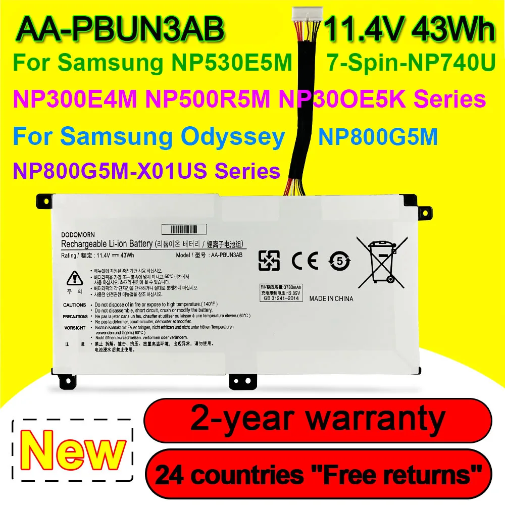 Фотоаккумулятор для ноутбука Samsung NP500E5M, NP500R5M, NP300E4M, NP740U3L, NP740U5L, NP800G5M, фотоаккумулятор 11,4 в, 43Wh
Фотоаккумулятор для ноутбука Samsung NP500E5M, NP500R5M, NP300E4M, NP740U3L, NP740U5L, NP800G5M, фотоаккумулятор 11,4 в, 43Wh