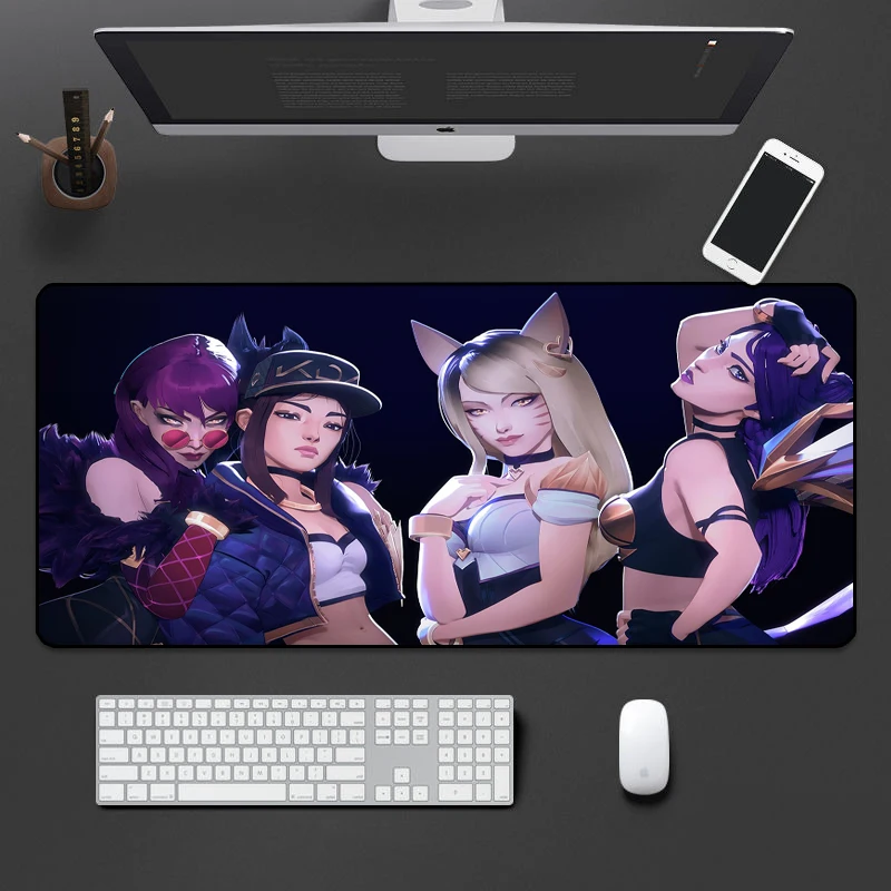 LOL KAD Girl Group Sexy Cartoon Anime Mouse Pad Ahri Kawaii cute girly table mat 400x900CM large mousepad xxl game component
LOL KAD Girl Group Sexy Cartoon Anime Mouse Pad Ahri Kawaii cute girly table mat 400x900CM large mousepad xxl game component