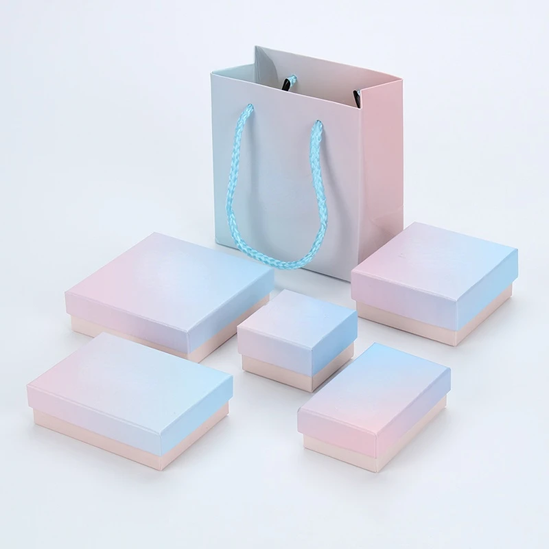 20pcs/lot Gradient Pink Paper Jewelry Box Bracelet Necklace Ring Earring Box Handmde Kraft Wedding Gifts Packaging Box Jewelry
20pcs/lot Gradient Pink Paper Jewelry Box Bracelet Necklace Ring Earring Box Handmde Kraft Wedding Gifts Packaging Box Jewelry