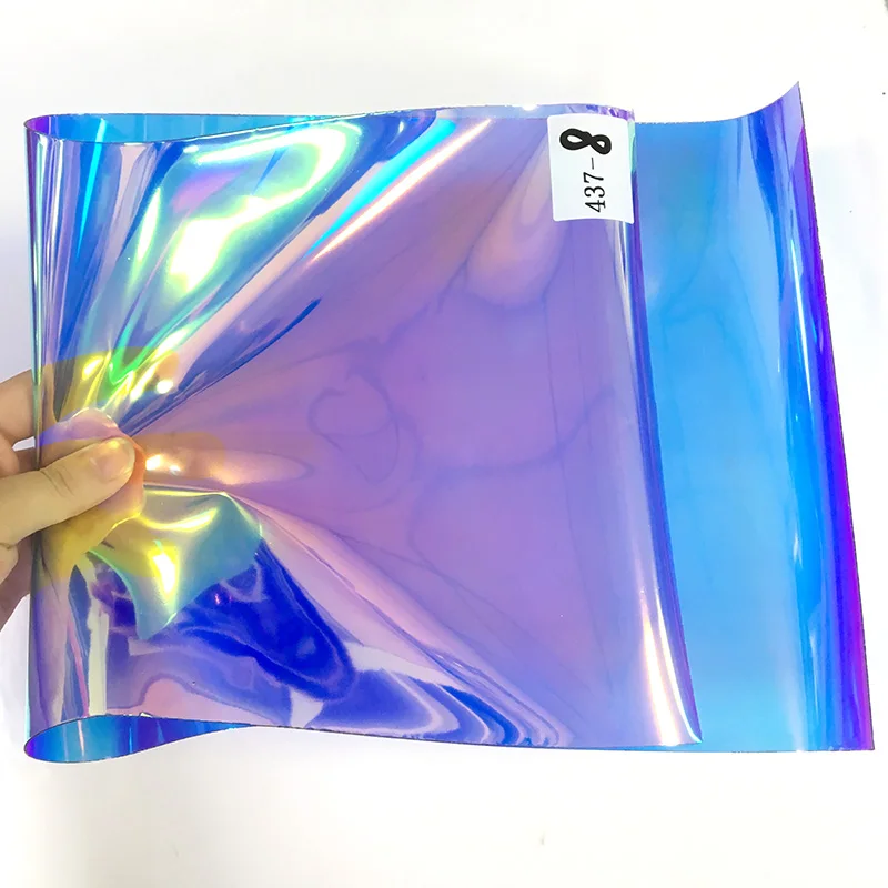 Holographic Iridescent Transparent TPU Film Laser Faux Leather Fabric for Handbag Bow Decor Cloth DIY Craft Material 30*135CM
Holographic Iridescent Transparent TPU Film Laser Faux Leather Fabric for Handbag Bow Decor Cloth DIY Craft Material 30*135CM