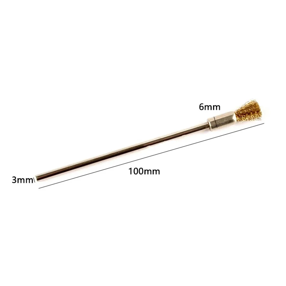 Steel Wire Brushes Brush Rotary Stainless Steel Sturdy 100mm Length 3mm Shank 6mm Diameter Yellow/brown/black/silver
Steel Wire Brushes Brush Rotary Stainless Steel Sturdy 100mm Length 3mm Shank 6mm Diameter Yellow/brown/black/silver