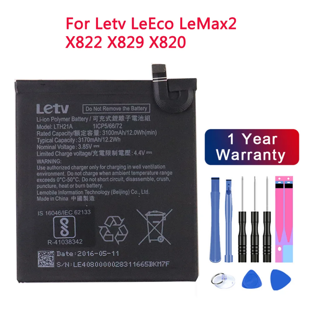 

LTH21A Original Battery For Letv LeEco LeMax2 X822 X829 Le Phone Le MAX 2 5.7inch X821 X820 Mobile Phone Replacement Battery