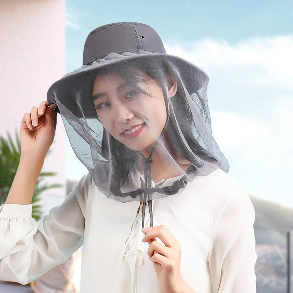 Регулируемая шляпа с вуалью для защиты лица от комаров летом
Регулируемая шляпа с вуалью для защиты лица от комаров летом