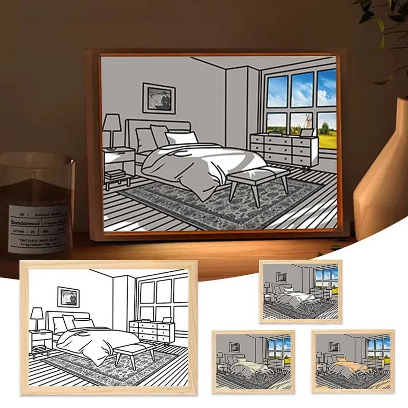 Creative Decorative Painting Light Led Night Light Bedside Lamp Atmosphere Table Lamp Wall Decor Bedroom Home Decoration Gift 
Creative Decorative Painting Light Led Night Light Bedside Lamp Atmosphere Table Lamp Wall Decor Bedroom Home Decoration Gift