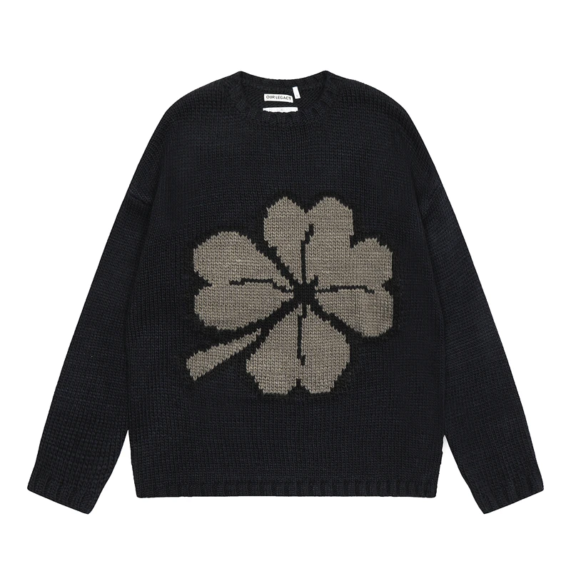 Top Version Four Leaf Grass Knitting Sweater Men Women Sweatshirts Jacquard Sweaters
Top Version Four Leaf Grass Knitting Sweater Men Women Sweatshirts Jacquard Sweaters