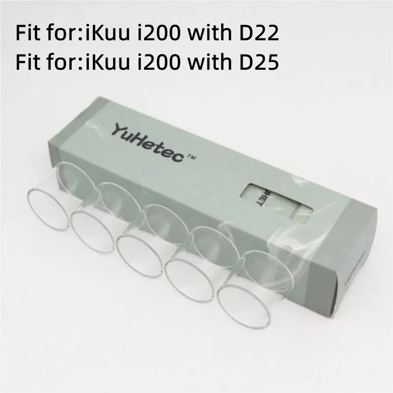 5Pcs Glass Tube Machine for Eleaf IKuu I200 Kit with Melo 4 (D22/D25) Glass Tank Melo 4 D22 2ML /MELO 4 D25 4.5ml Clear
5Pcs Glass Tube Machine for Eleaf IKuu I200 Kit with Melo 4 (D22/D25) Glass Tank Melo 4 D22 2ML /MELO 4 D25 4.5ml Clear
