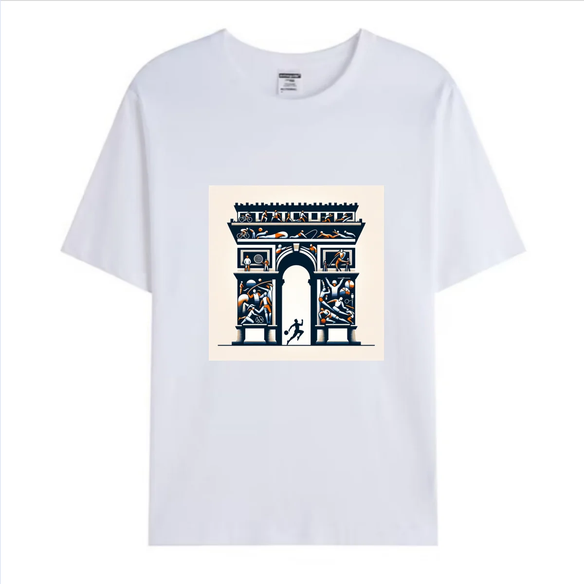 2024 New Fashion Short-Sleeved T-shirt Sports Style Leisure Four Seasons Pure Cotton Design Sense No Gender
2024 New Fashion Short-Sleeved T-shirt Sports Style Leisure Four Seasons Pure Cotton Design Sense No Gender