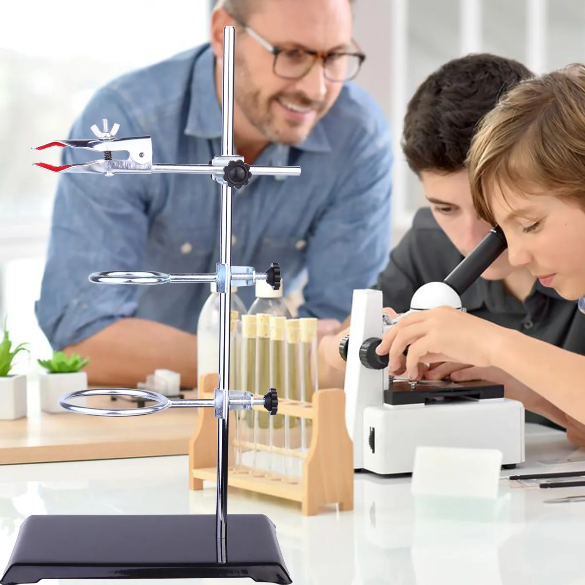 Stand Laboratory Lab Ring Metal Clamp Duty Chemistry Heavy Holder Clamps Tool Support Stands Brackets Science Essential Devices
Stand Laboratory Lab Ring Metal Clamp Duty Chemistry Heavy Holder Clamps Tool Support Stands Brackets Science Essential Devices