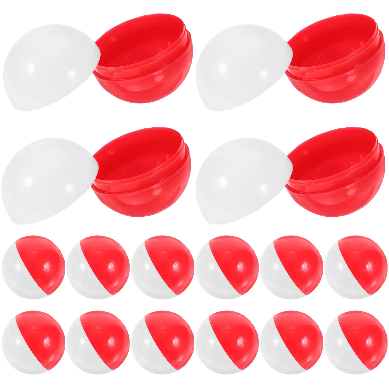 50Pcs Vending Machine Capsules Empty Plastic Candy Balls Colored Round Capsules Plastic Gumball Capsules Red White
50Pcs Vending Machine Capsules Empty Plastic Candy Balls Colored Round Capsules Plastic Gumball Capsules Red White