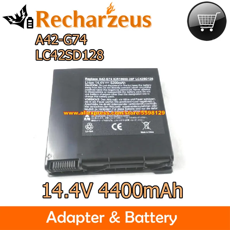 New Replacement 14.4V 4400mAh Li-ion Battery Packs A42-G74 LC42SD128 For ASUS G74J G74S G74SX G74SW G74JH Series Laptop
New Replacement 14.4V 4400mAh Li-ion Battery Packs A42-G74 LC42SD128 For ASUS G74J G74S G74SX G74SW G74JH Series Laptop