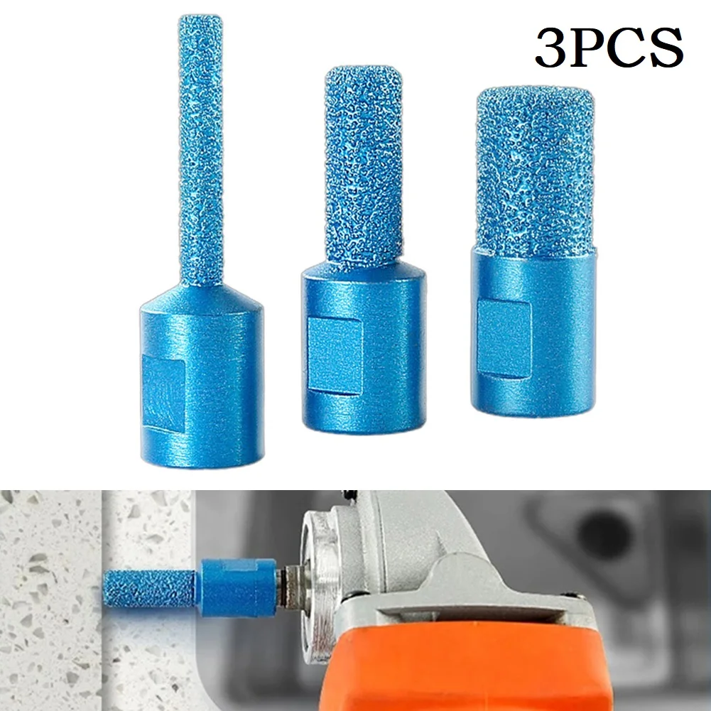 3PCS M10 Vacuum Brazed Diamond Stone Core Drill Bit Slotting Trimming Angle Grinder Clearing Granite Marble Brick Profile Router
3PCS M10 Vacuum Brazed Diamond Stone Core Drill Bit Slotting Trimming Angle Grinder Clearing Granite Marble Brick Profile Router