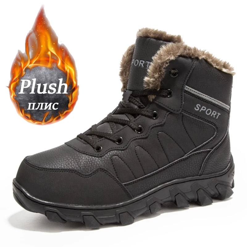 Men's Shoes Winter Anti Slip Snow Boots Outdoor Plush Hiking Shoes High Quality Waterproof Boots Casual Shoes For Men Size 39-48
Men's Shoes Winter Anti Slip Snow Boots Outdoor Plush Hiking Shoes High Quality Waterproof Boots Casual Shoes For Men Size 39-48