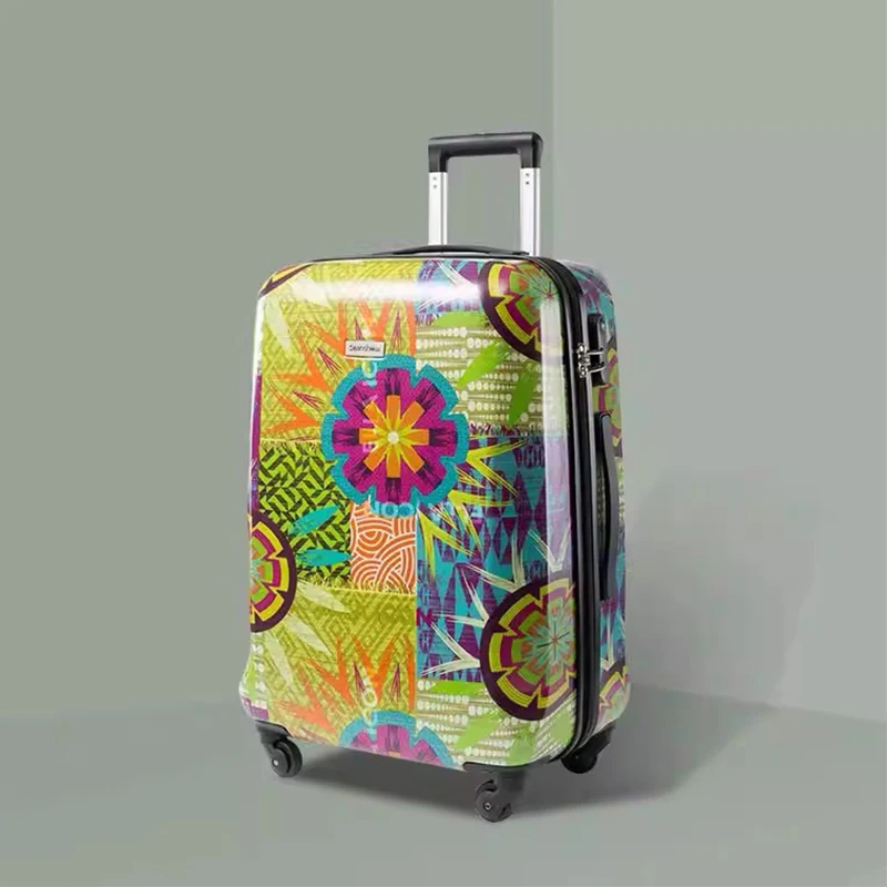 

Suitcase 20" 24" 28" Cabin Password Trolley Case Beautiful Travel Bag Rolling Luggage Spinner Wheels Unisex Carry on Suitcases