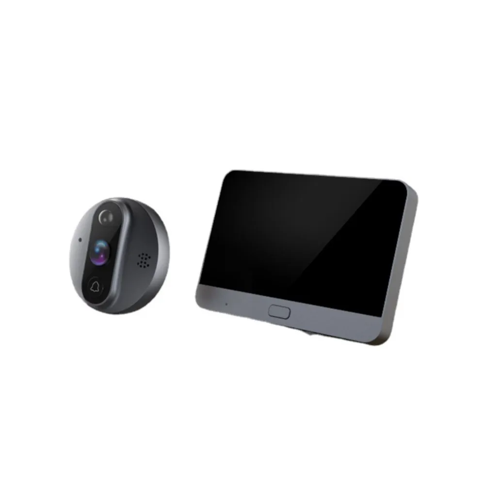 4.3" Multi-function Peephole Intelligent Visual Doorbell Door Phone Alarm Security Cam Wireless APP Call Intercom Video-Eye R9
4.3" Multi-function Peephole Intelligent Visual Doorbell Door Phone Alarm Security Cam Wireless APP Call Intercom Video-Eye R9