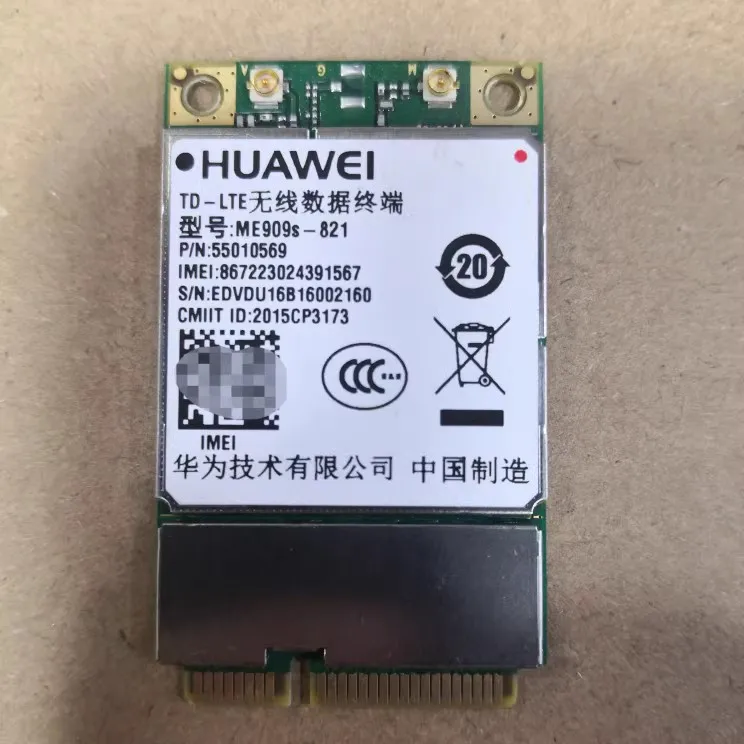 HuaWei ME909s-821 ME909S-821a 4G CAT4 LTE mini pcie Módulo de banda completa desbloqueado LTE-FDD B1 B3 B5 B8 B38 B39 B40 B41
HuaWei ME909s-821 ME909S-821a 4G CAT4 LTE mini pcie Módulo de banda completa desbloqueado LTE-FDD B1 B3 B5 B8 B38 B39 B40 B41