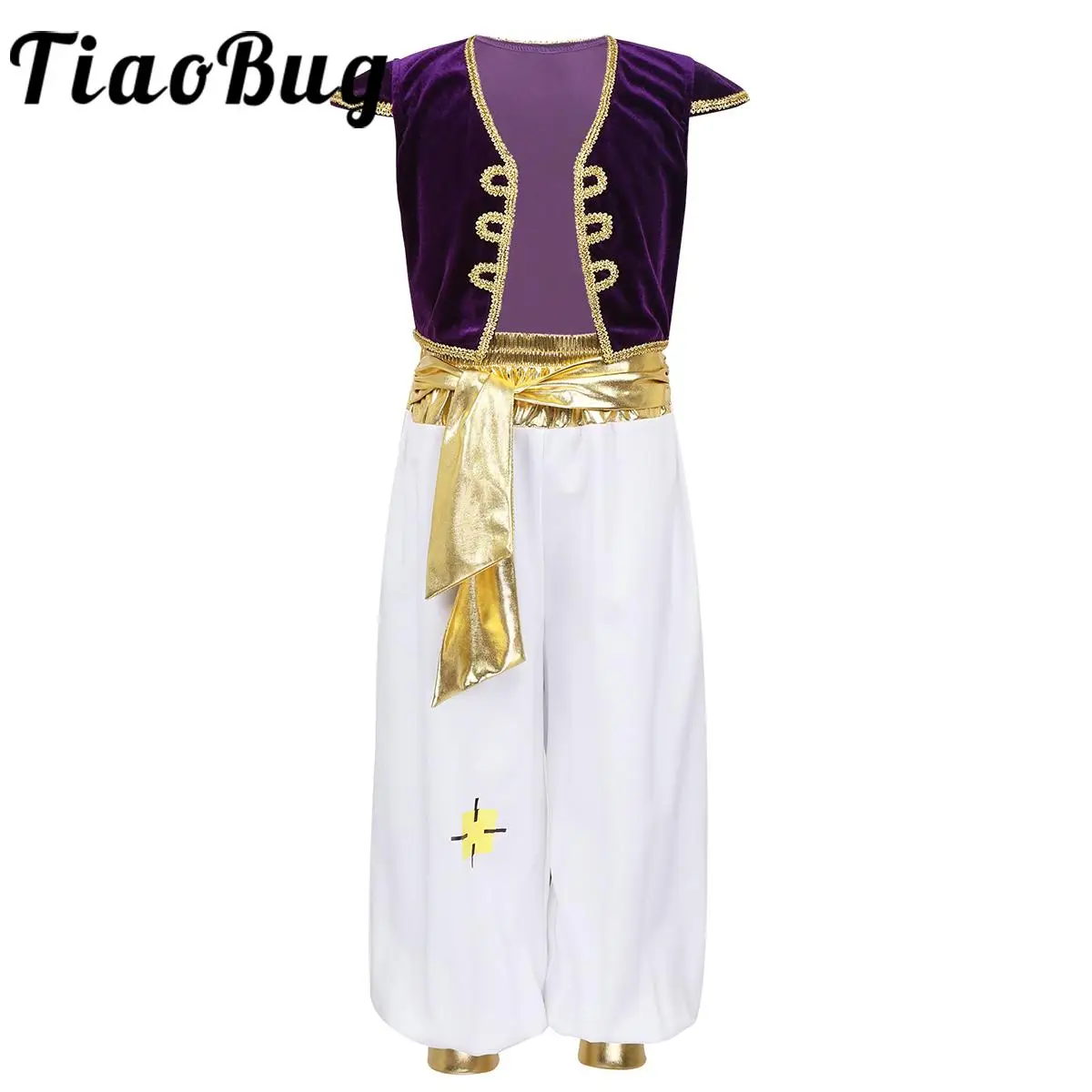 Tiaobug Kids Boys 4-16 Arabian Prince Halloween Cosplay Cap Sleeve Vests Waistcoat with Pants Set Costumes Dress Up Theme Party
Tiaobug Kids Boys 4-16 Arabian Prince Halloween Cosplay Cap Sleeve Vests Waistcoat with Pants Set Costumes Dress Up Theme Party