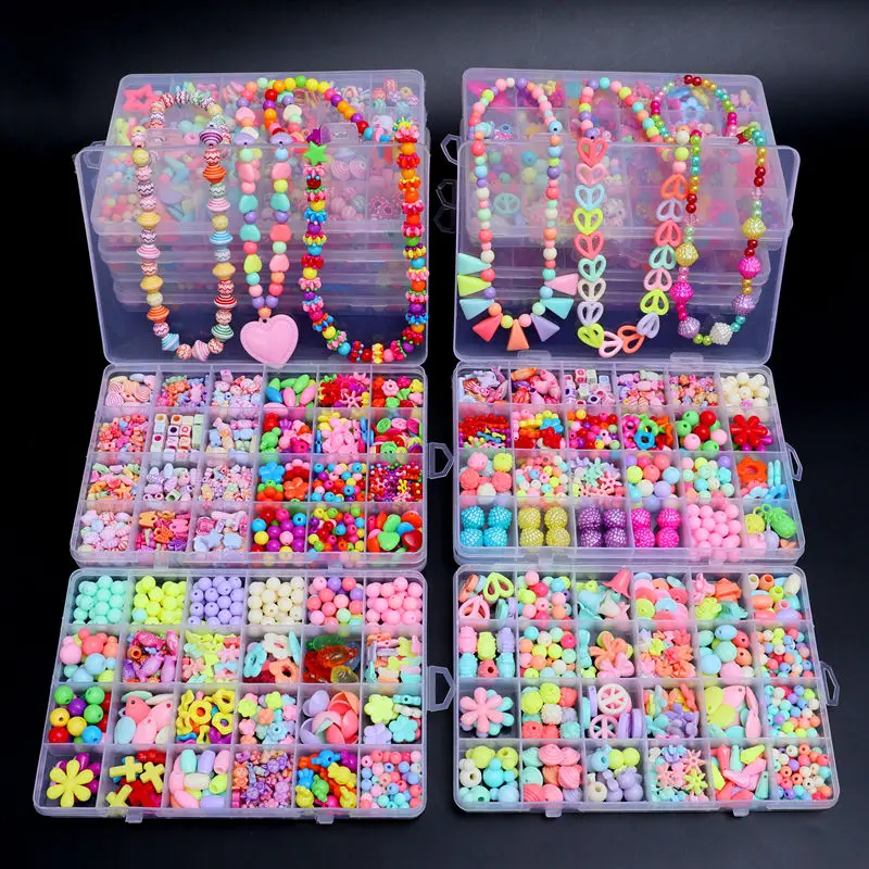 500pcs DIY Handmade Beaded Children's Toy Creative Loose Spacer Beads Crafts Making Bracelet Necklace Jewelry Kit Girl Toy Gift
500pcs DIY Handmade Beaded Children's Toy Creative Loose Spacer Beads Crafts Making Bracelet Necklace Jewelry Kit Girl Toy Gift
