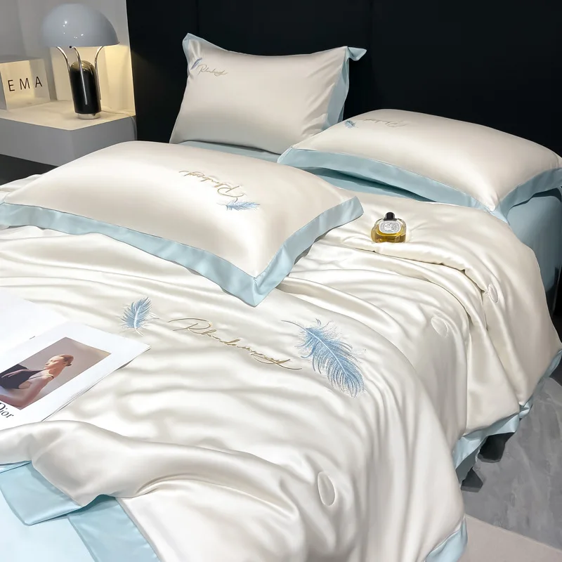 4PCS Summer Air-Conditioning Quilt Thin Light Quilt Breathable Sofa Office Bed Travel Quilt Blanket 2023
4PCS Summer Air-Conditioning Quilt Thin Light Quilt Breathable Sofa Office Bed Travel Quilt Blanket 2023