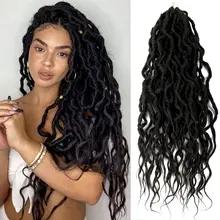 SAMBRAID Faux Locs Crochet Hair Goddess Locs Pre-looped with Soft Curly Dreadlocks Wavy Synthetic Braids Extensions For Women
SAMBRAID Faux Locs Crochet Hair Goddess Locs Pre-looped with Soft Curly Dreadlocks Wavy Synthetic Braids Extensions For Women
