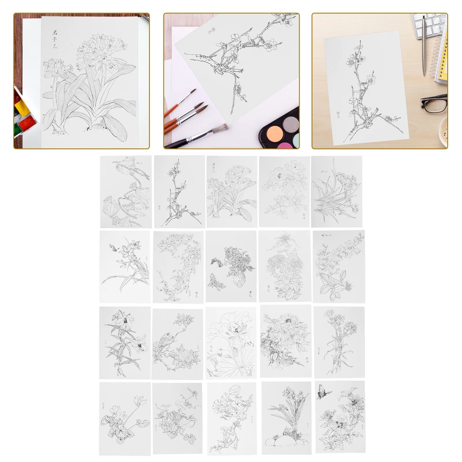 20 Sheets Watercolor Coloring Paper Painting Supplies Papers for Drawing and Sketching
20 Sheets Watercolor Coloring Paper Painting Supplies Papers for Drawing and Sketching