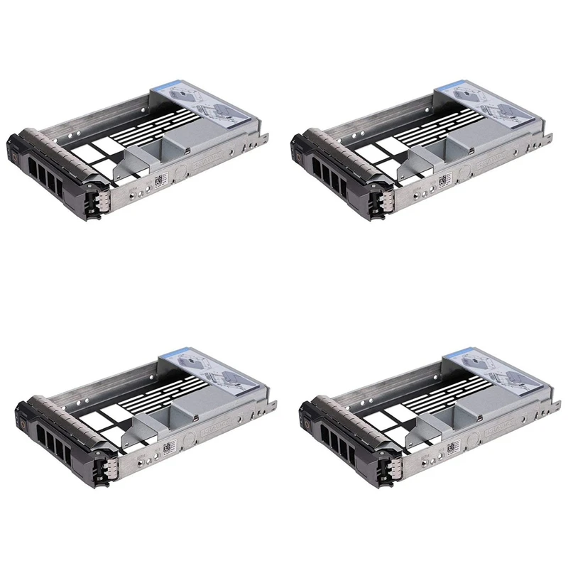 

4X 3.5 Inch Hard Drive Caddy Tray For Dell Poweredge Servers - With 2.5 Inch HDD Adapter Nvme SSD SAS SATA Bracket