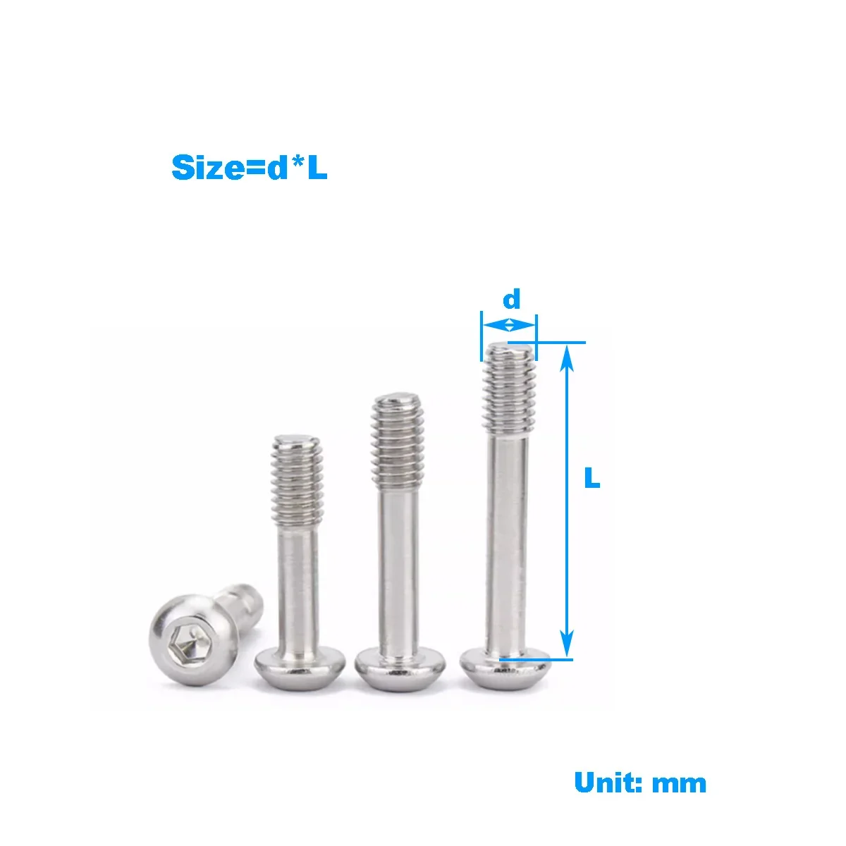 304 Stainless Steel Pan Head Hexagonal Locking Screw / Round Head Non Release Bolt Half Tooth M3M4M5M6M8
304 Stainless Steel Pan Head Hexagonal Locking Screw / Round Head Non Release Bolt Half Tooth M3M4M5M6M8