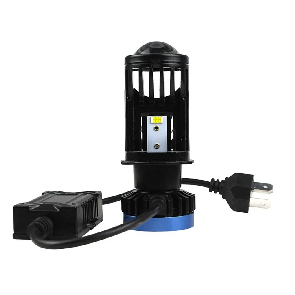 Передняя фара для автомобиля и мотоцикла, высокая мощность 60 Вт, яркая фара «рыбий глаз» для дальнего и ближнего освещения, двойная лампа головного света P6h4