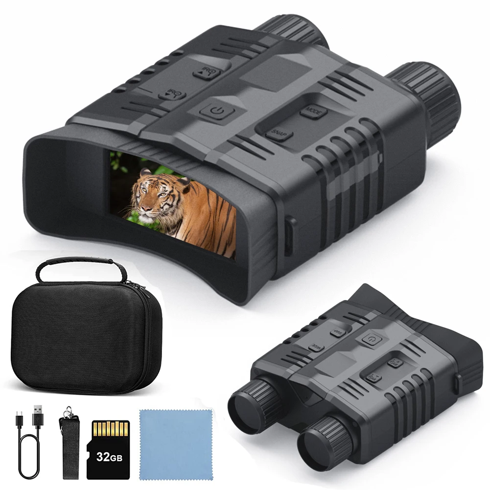 Night Vision Binoculars Device 800m Full Dark 8W Infrared 10x Digital 4K WiFi Telescope Goggles For Hunting Camping Video Record
Night Vision Binoculars Device 800m Full Dark 8W Infrared 10x Digital 4K WiFi Telescope Goggles For Hunting Camping Video Record